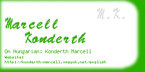 marcell konderth business card